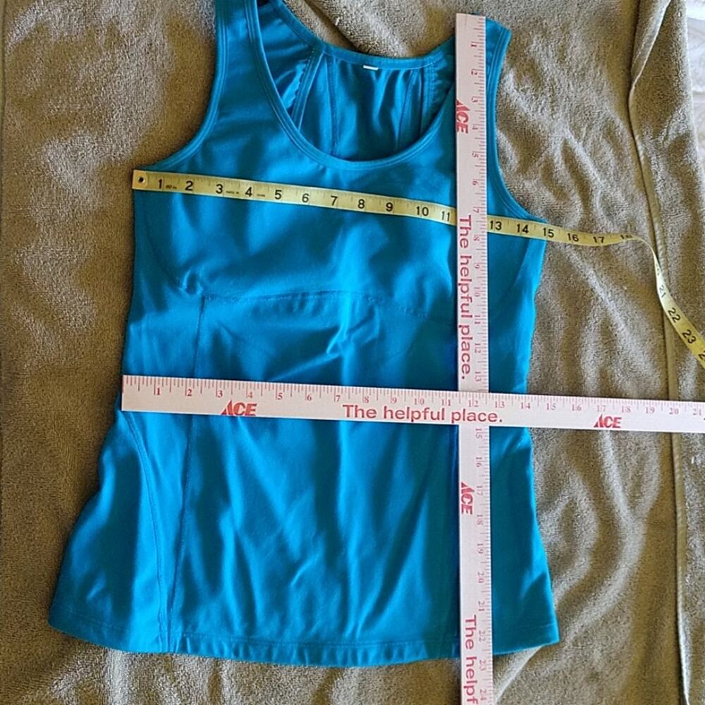 Lucy Blue Workout Tank Top with Underwire Bra - Picture 8 of 8